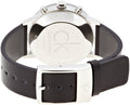  Shop Authentic Calvin Klein Post Minimal Chronograph Black Dial Black Leather Strap Watch for Men - K7627107 - Luxxuri