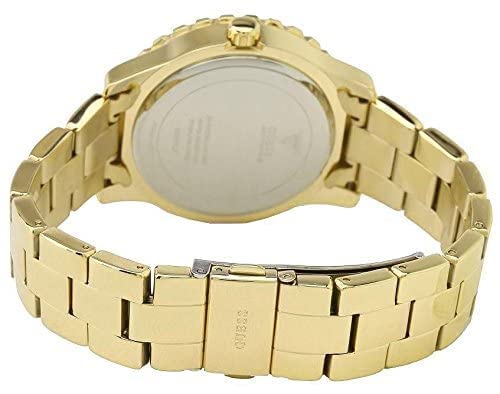  Shop Authentic Guess Dazzler Diamonds Silver Dial Gold Steel Strap Watch for Women - W0335L2 - Luxxuri