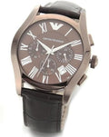  Shop Authentic Emporio Armani Valente Classic Brown Dial Brown Leather Strap Watch For Men - AR1609 - Luxxuri