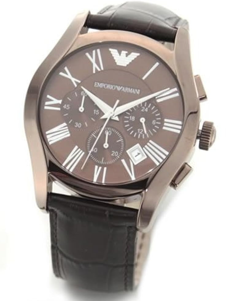  Shop Authentic Emporio Armani Valente Classic Brown Dial Brown Leather Strap Watch For Men - AR1609 - Luxxuri