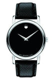  Shop Authentic Movado Museum Black Dial Black Leather Strap Watch For Men - 2100002 - Luxxuri