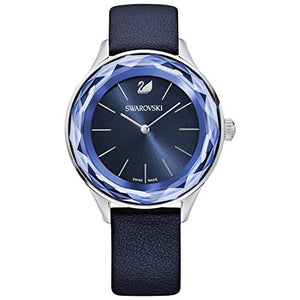  Shop Authentic Swarovski Octea Nova Blue Dial Blue Leather Strap Watch for Women - 5295349 - Luxxuri