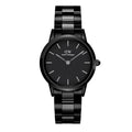  Shop Authentic Daniel Wellington Iconic Link Ceramic Black Dial Black Steel Strap Watch For Women - DW00100414 - Luxxuri