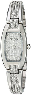 Shop Authentic Bulova Crystal Collection Silver Dial Silver Steel Strap Watch for Women - 96L235 - Luxxuri