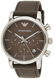  Shop Authentic Emporio Armani Classic Chronograph Brown Dial Brown Leather Strap Watch For Men - AR1734 - Luxxuri