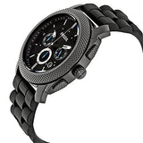  Shop Authentic Fossil Machine Chronograph Black Dial Black Silicone Strap Watch for Men - FS4487 - Luxxuri
