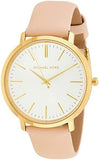  Shop Authentic Michael Kors Jaryn Quartz Gold Dial Pink Leather Strap Watch For Women - MK2471 - Luxxuri