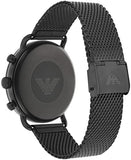  Shop Authentic Emporio Armani Aviator Chronograph Black Dial Black Mesh Bracelet Watch For Men - AR11264 - Luxxuri