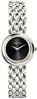  Shop Authentic Versace V-Flare Quartz Black Dial Silver Steel Strap Watch for Women - VEBN00618 - Luxxuri