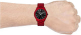  Shop Authentic Michael Kors Slim Runway Quartz Black Dial Red Steel Strap Watch for Men - MK8712 - Luxxuri