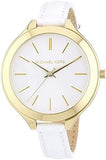  Shop Authentic Michael Kors Slim Runway White Dial White Leather Strap Watch For Women - MK2273 - Luxxuri