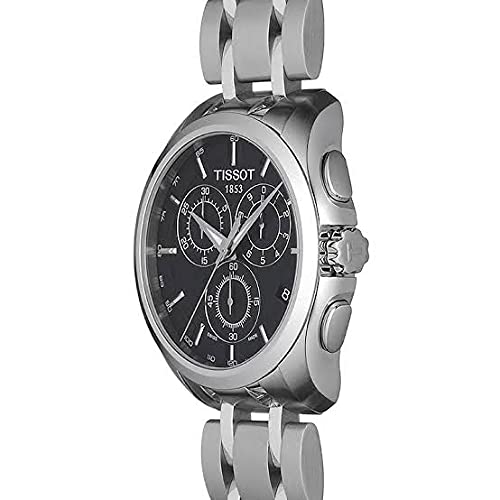  Shop Authentic Tissot Couturier Chronograph Black Dial Silver Steel Strap Watch For Men - T035.617.11.051.00 - Luxxuri