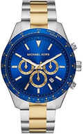  Shop Authentic Michael Kors Layton Chronograph Blue Dial Two Tone Steel Strap Watch For Men - MK8825 - Luxxuri