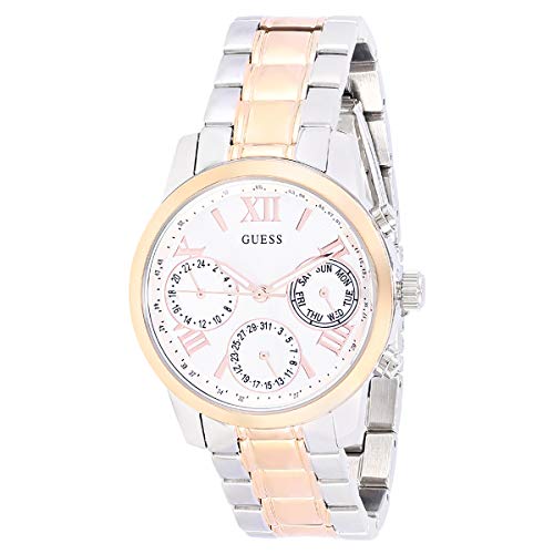  Shop Authentic Guess Mini Sunrise Analog Silver Dial Two Tone Steel Strap Watch For Women - W0448L4 - Luxxuri