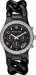  Shop Authentic Michael Kors Ceramic Black Dial Black Steel Strap Watch for Women - MK5388 - Luxxuri