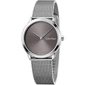  Shop Authentic Calvin Klein Minimal Grey Dial Silver Mesh Bracelet Watch for Women - K3M221Y3 - Luxxuri