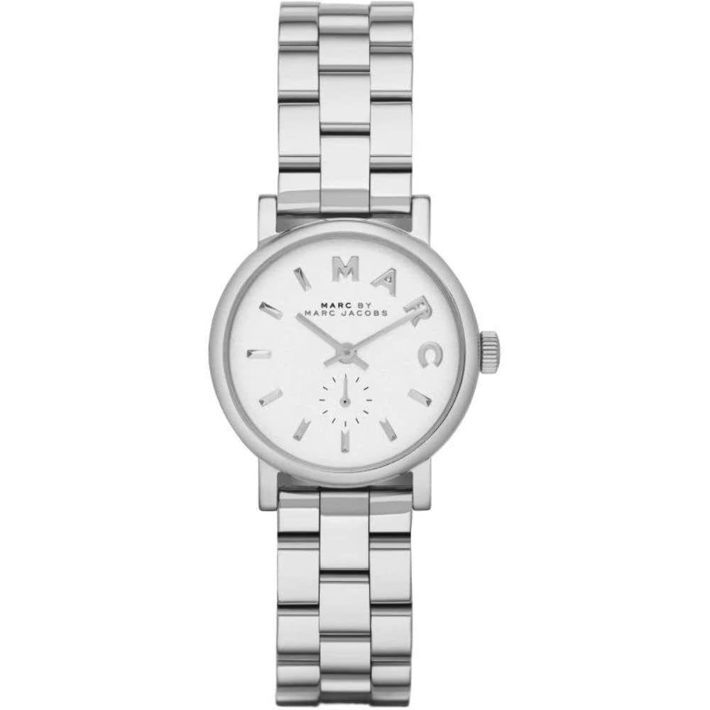  Shop Authentic Marc Jacobs Baker White Dial Silver Steel Strap Watch for Women - MBM3246 - Luxxuri