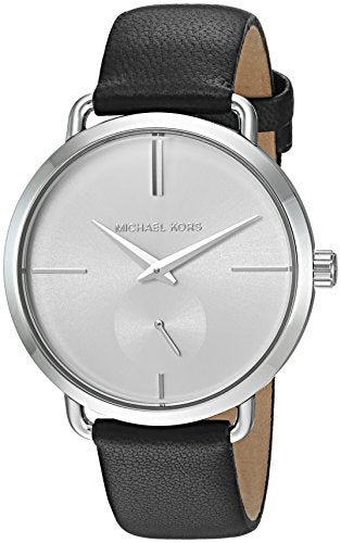  Shop Authentic Michael Kors Portia Quartz White Dial Black Leather Strap Watch For Women - MK2658 - Luxxuri