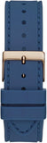  Shop Authentic Guess Multifunction Crystals Rose Gold Dial Blue Rubber Strap Watch For Women - GW0439L4 - Luxxuri