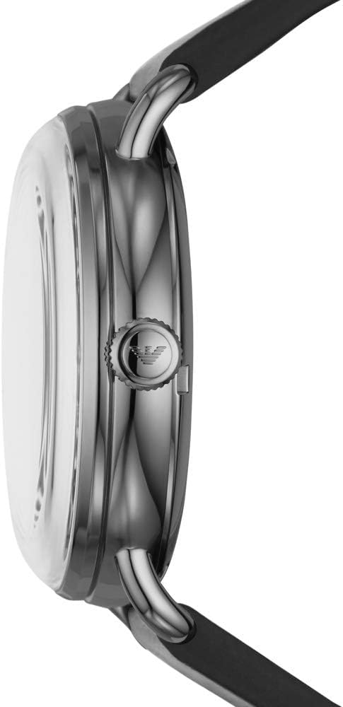  Shop Authentic Emporio Armani Meccanico Skeleton Black Dial Black Leather Strap Watch For Men - AR60026 - Luxxuri