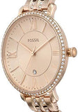  Shop Authentic Fossil Jacqueline Rose Gold Dial Rose Gold Steel Strap Watch for Women - ES3546 - Luxxuri