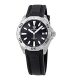 Shop Authentic Tag Heuer Aquaracer Quartz Black Dial Black Rubber Strap Watch for Men -  WBD1110.FT8021 - Luxxuri