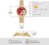 Shop Authentic Fossil Jacqueline Dragonsteel Limited Edition Red Dial Gold Mesh Strap Watch for Women - ES5316 - Luxxuri