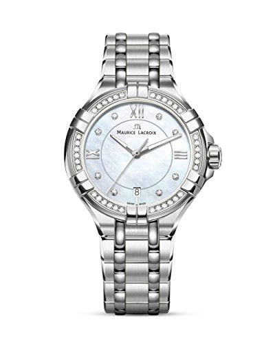  Shop Authentic Maurice Lacroix Aikon White Mother of Pearl Dial Silver Steel Strap Watch for Women - A11006-SD502-170-1 - Luxxuri