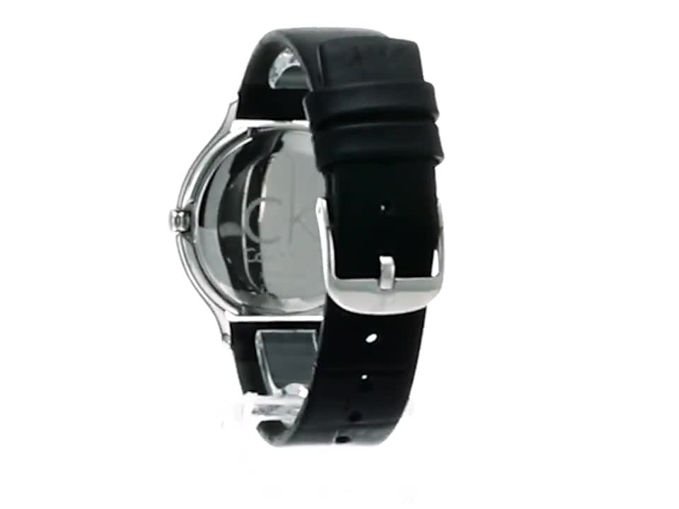  Shop Authentic Calvin Klein Skirt Black Dial Black Leather Strap Watch for Women  - K2U231C1 - Luxxuri