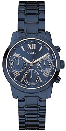  Shop Authentic Guess F14 Chronograph Analog Blue Dial Blue Steel Strap Watch For Women - W0448L5 - Luxxuri