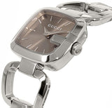 Shop Authentic Gucci G Gucci Brown Dial Silver Steel Strap Watch For Women - YA125507 - Luxxuri