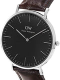  Shop Authentic Daniel Wellington Classic York Black Dial Brown Leather Strap Watch For Men - DW00100134 - Luxxuri
