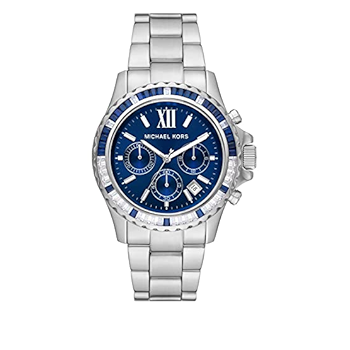  Shop Authentic Michael Kors Everest Chronograph Blue Dial Silver Steel Strap Watch For Women - MK7237 - Luxxuri