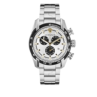  Shop Authentic Versace V-Ray Chronograph Quartz Silver Dial Silver Steel Strap Watch For Men - VE2I00321 - Luxxuri