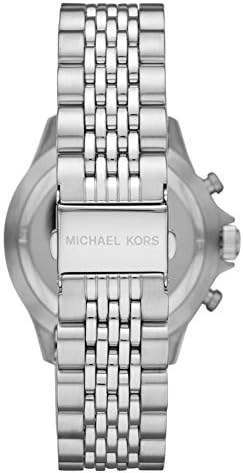  Shop Authentic Michael Kors Bayville Chronograph Black Dial Silver Steel Strap Watch For Men - MK8749 - Luxxuri