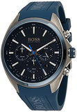  Shop Authentic Hugo Boss Distinct Blue Dial Blue Rubber Strap Watch for Men - 1513856 - Luxxuri