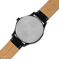  Shop Authentic Armani Exchange Hampton Quartz Blue Dial Black Leather Strap Watch for Men - AX2411 - Luxxuri