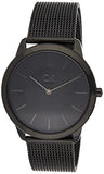  Shop Authentic Calvin Klein Minimal Black Dial Black Mesh Bracelet Watch for Men - K3M214B1 - Luxxuri