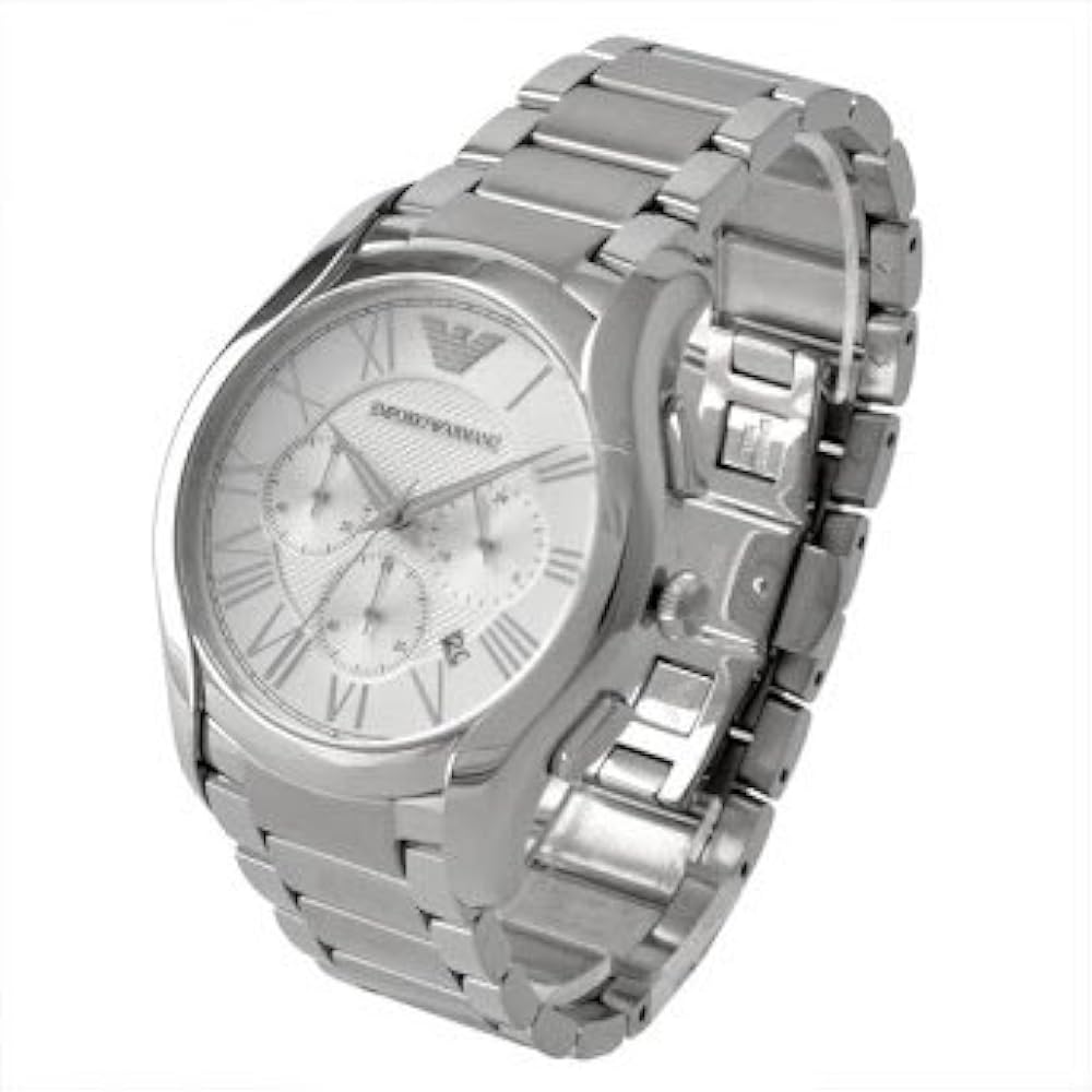  Shop Authentic Emporio Armani Valente Chronograph Silver Dial Silver Steel Strap Watch For Men - AR11081 - Luxxuri