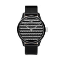  Shop Authentic Marc Jacobs Lidia Stripe Glitz Black Dial Black Leather Strap Watch for Women - MBM1166 - Luxxuri