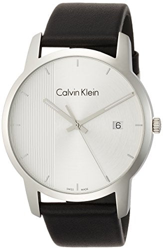  Shop Authentic Calvin Klein City Silver Dial Black Steel Strap Watch for Men - K2G2G1CX - Luxxuri