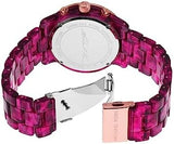  Shop Authentic Michael Kors Runway Chronograph Red Dial Red Steel Strap Watch for Women - MK7425 - Luxxuri