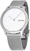  Shop Authentic Calvin Klein Minimal Silver Dial Silver Mesh Bracelet Watch for Men - K3M2112Z - Luxxuri