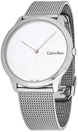  Shop Authentic Calvin Klein Minimal Silver Dial Silver Mesh Bracelet Watch for Men - K3M2112Z - Luxxuri