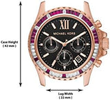  Shop Authentic Michael Kors Everest Chronograph Black Dial Rose Gold Steel Strap Watch for Women - MK6972 - Luxxuri