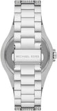  Shop Authentic Michael Kors Lennox Three Hand Blue Dial Silver Steel Strap Watch For Women - MK6990 - Luxxuri