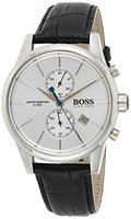  Shop Authentic Hugo Boss Jet Silver Dial Black Leather Strap Watch for Men - 1513282 - Luxxuri