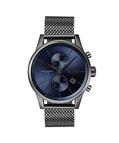  Shop Authentic Hugo Boss Jet Blue Dial Gunmetal Mesh Bracelet Watch for Men  - 1513677 - Luxxuri