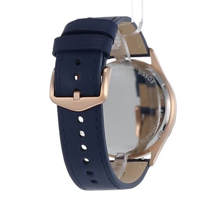  Shop Authentic Fossil Forrester Chronograph Blue Dial Blue Leather Strap Watch for Men - FS5814 - Luxxuri