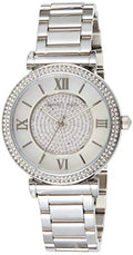  Shop Authentic Michael Kors Catlin Silver Dial Silver Steel Strap Watch for Women - MK3355 - Luxxuri